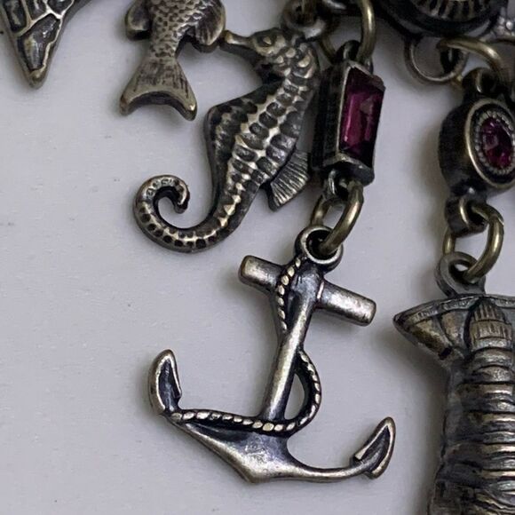 Banana Bob Mermaid queen of the sea theme chandelier pierced silver earrings - Picture 5 of 9